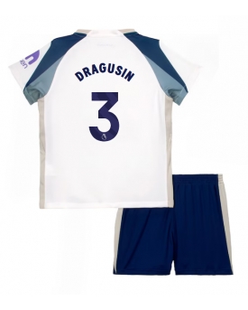 Tottenham Hotspur Radu Dragusin #3 Maglia Gara Casa Repliche 2025-26 Bambino Maniche Corte